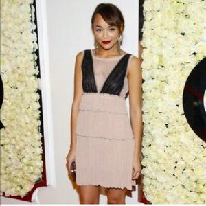 BCBGMaxAzria Mesh & Sequin Tiered Party Dress